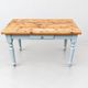 Farmhouse Dining Table with Drawer – Rustic Solid Wood