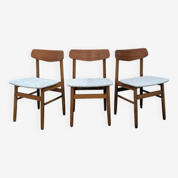 Set of 3 Danish chairs