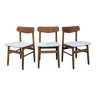Suite de 3 chaises danoises
