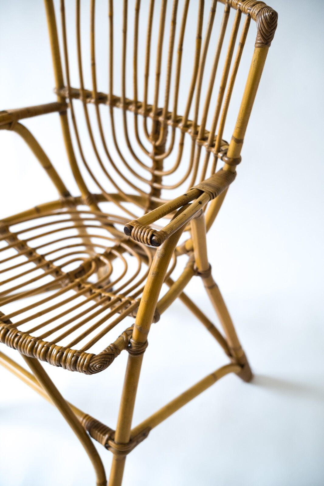 Rattan office chair