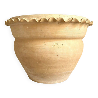 Pot, cache-pot en céramique beige ⌀ 25 cm