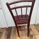 Antique Thonet style bistro chair turned wood vintage brown