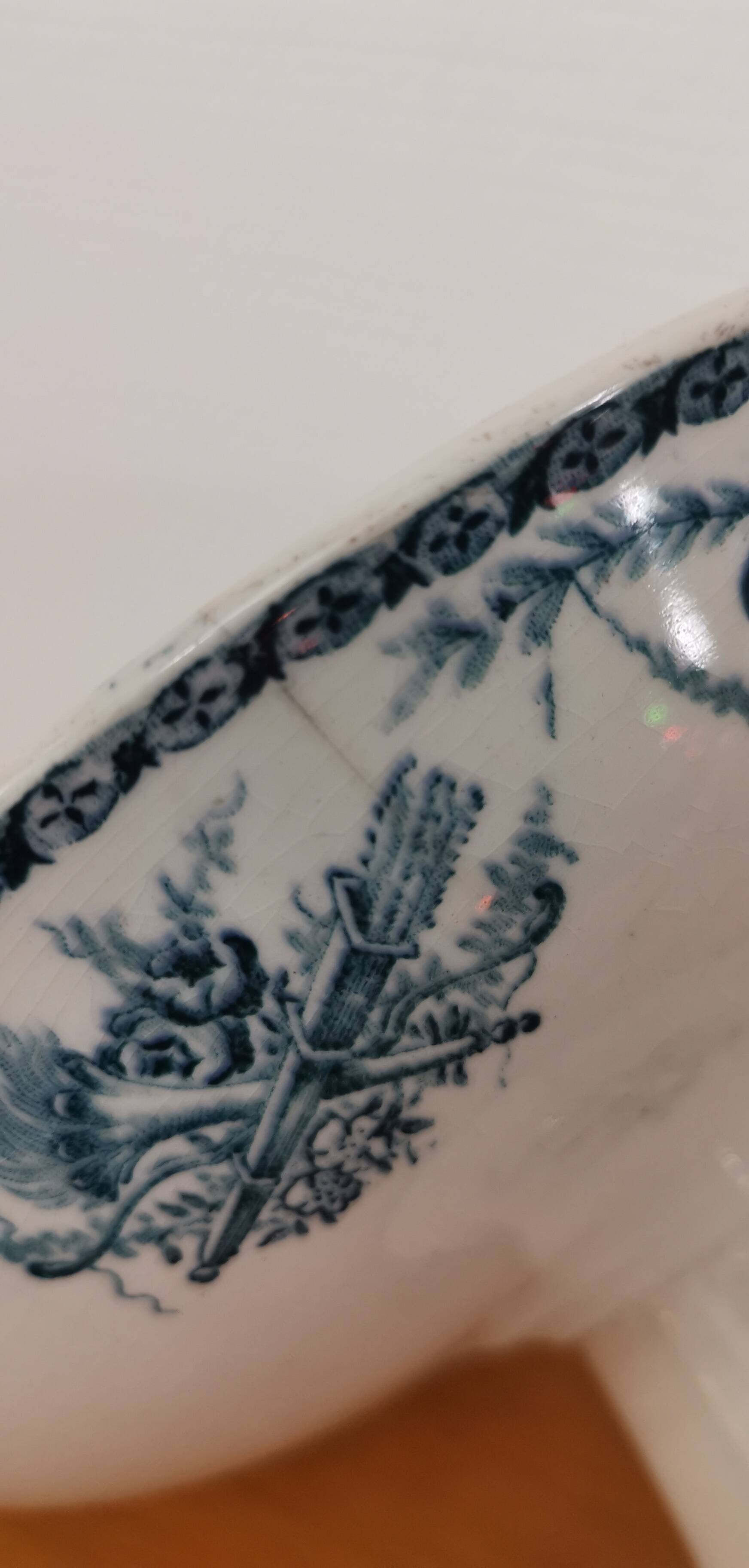 Longwy iron earthenware compote bowl 1900