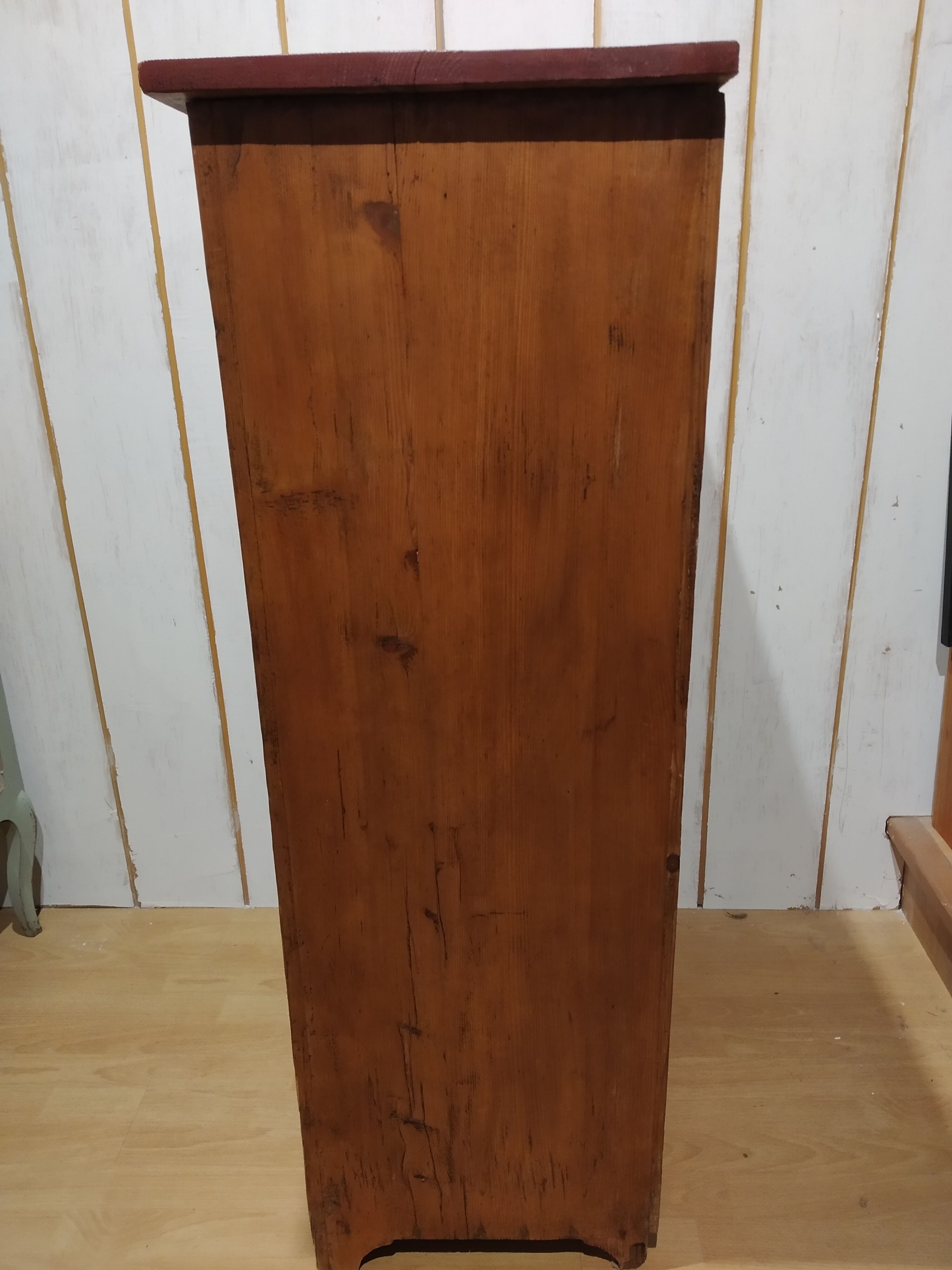 Old furniture jam maker Alsace decor flowers