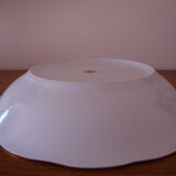 Round hollow dish in fine white porcelain Creation A. Deshoulières