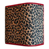 La divine – pleated leopard applique.