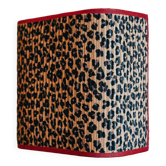 La divine – pleated leopard applique.