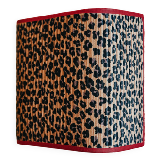 La divine – pleated leopard applique.