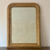 Mirror fireplace trumeau Louis philippe gilded