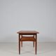 Table basse danoise avec porte-magazine, années 1960