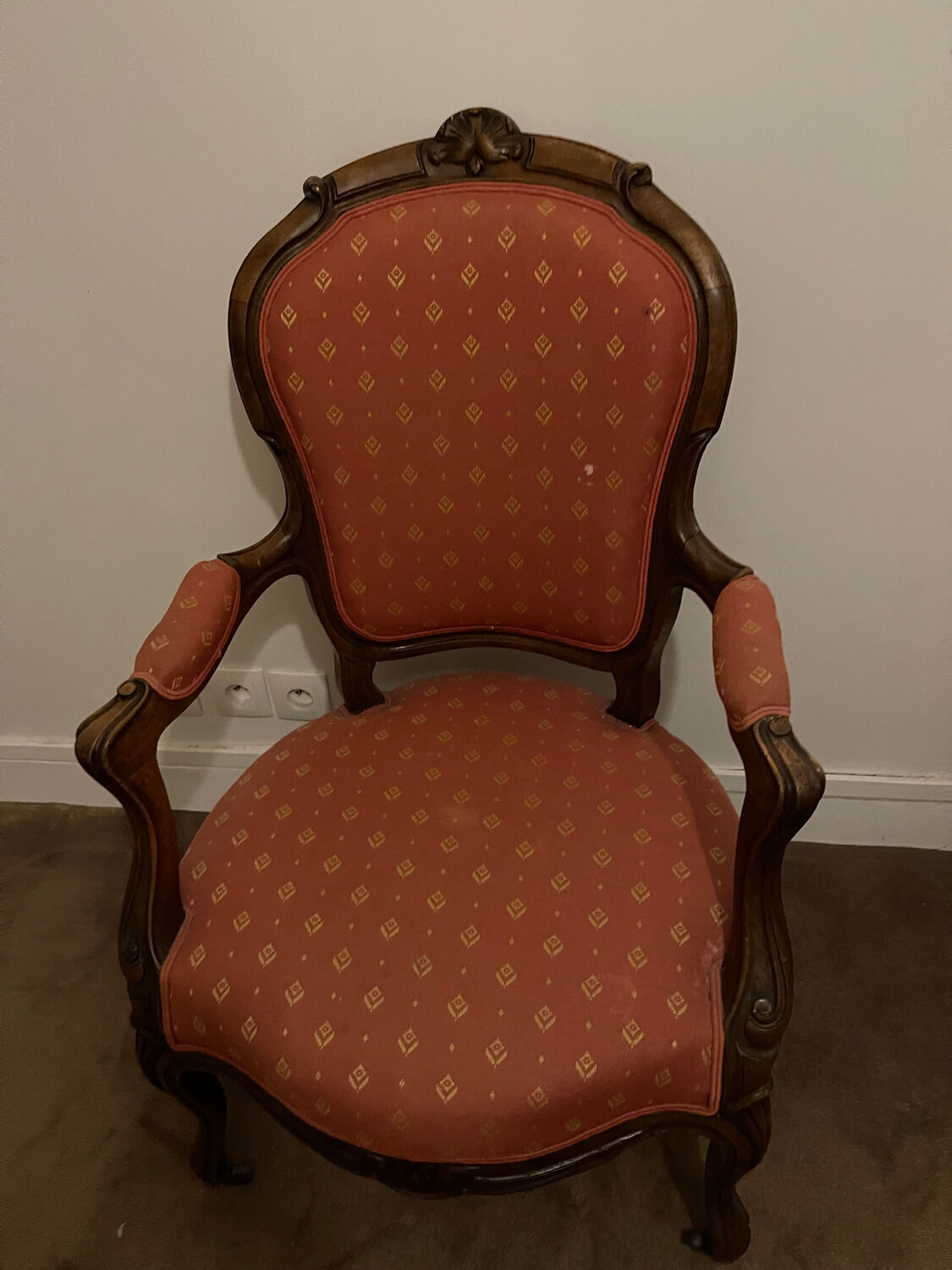 Antique Voltaire armchair