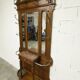 Napoleon III wardrobe in walnut, late 19th century, 3 mirrors, marble.