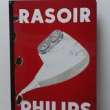 Enamelled plaque "sers philips"