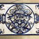 Italian ceramic tiles & steel side tables or nightstands, 1970s, set of 2