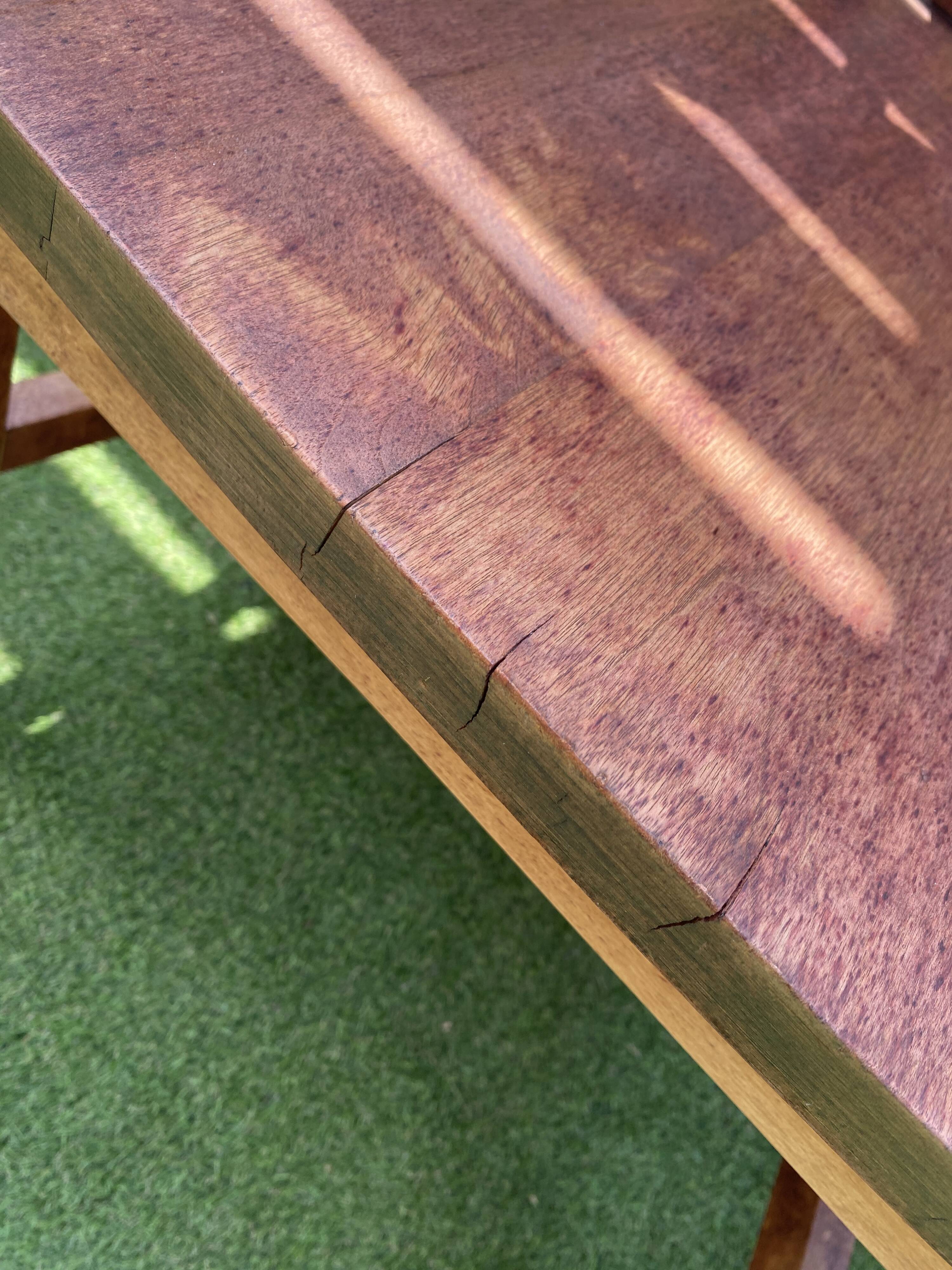 Exotic wood armchair