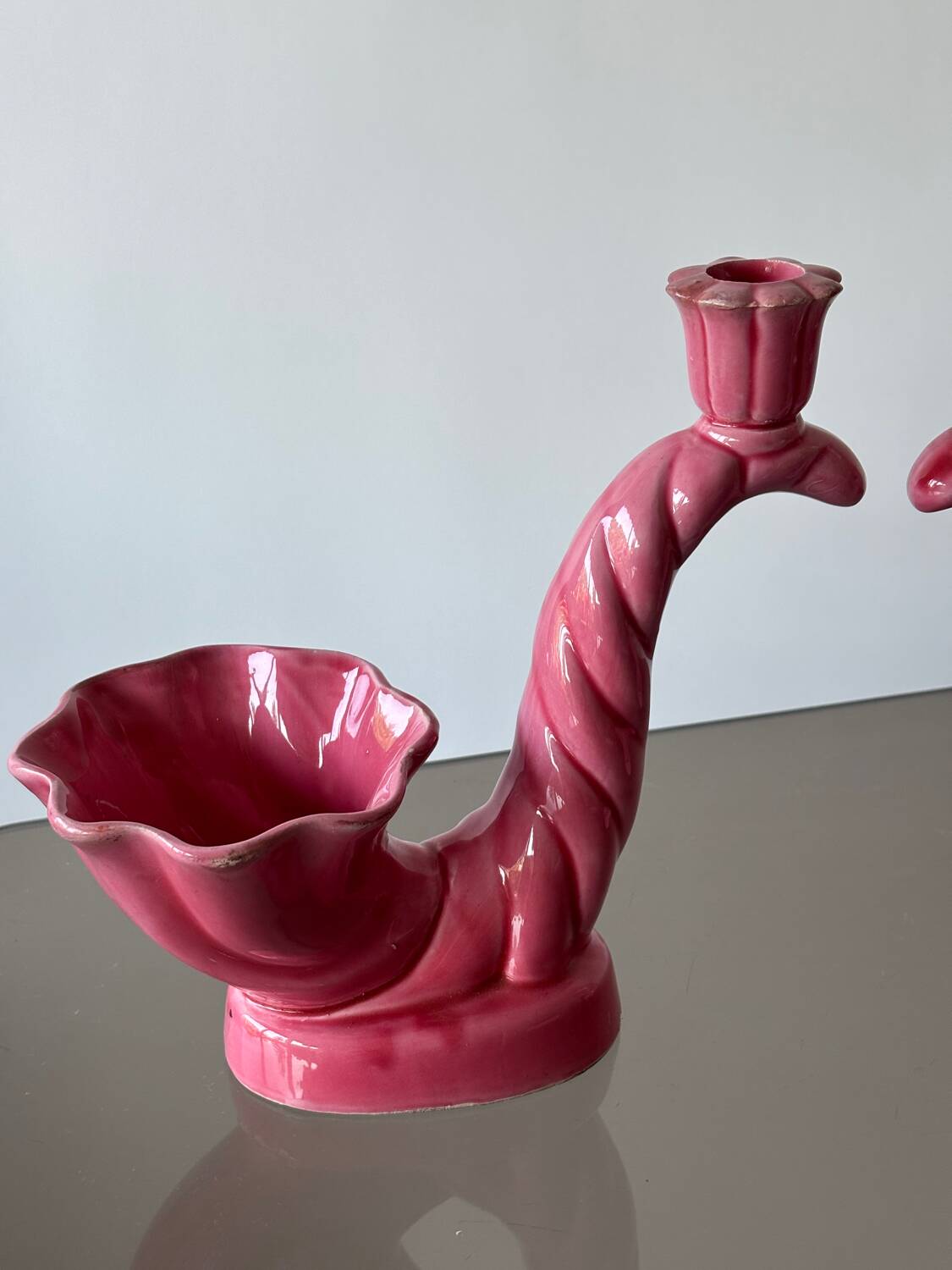 2 vintage Vallauris candlesticks