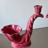 2 vintage Vallauris candlesticks