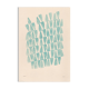 Abstract painting on petroleum blue paper signed Eawy