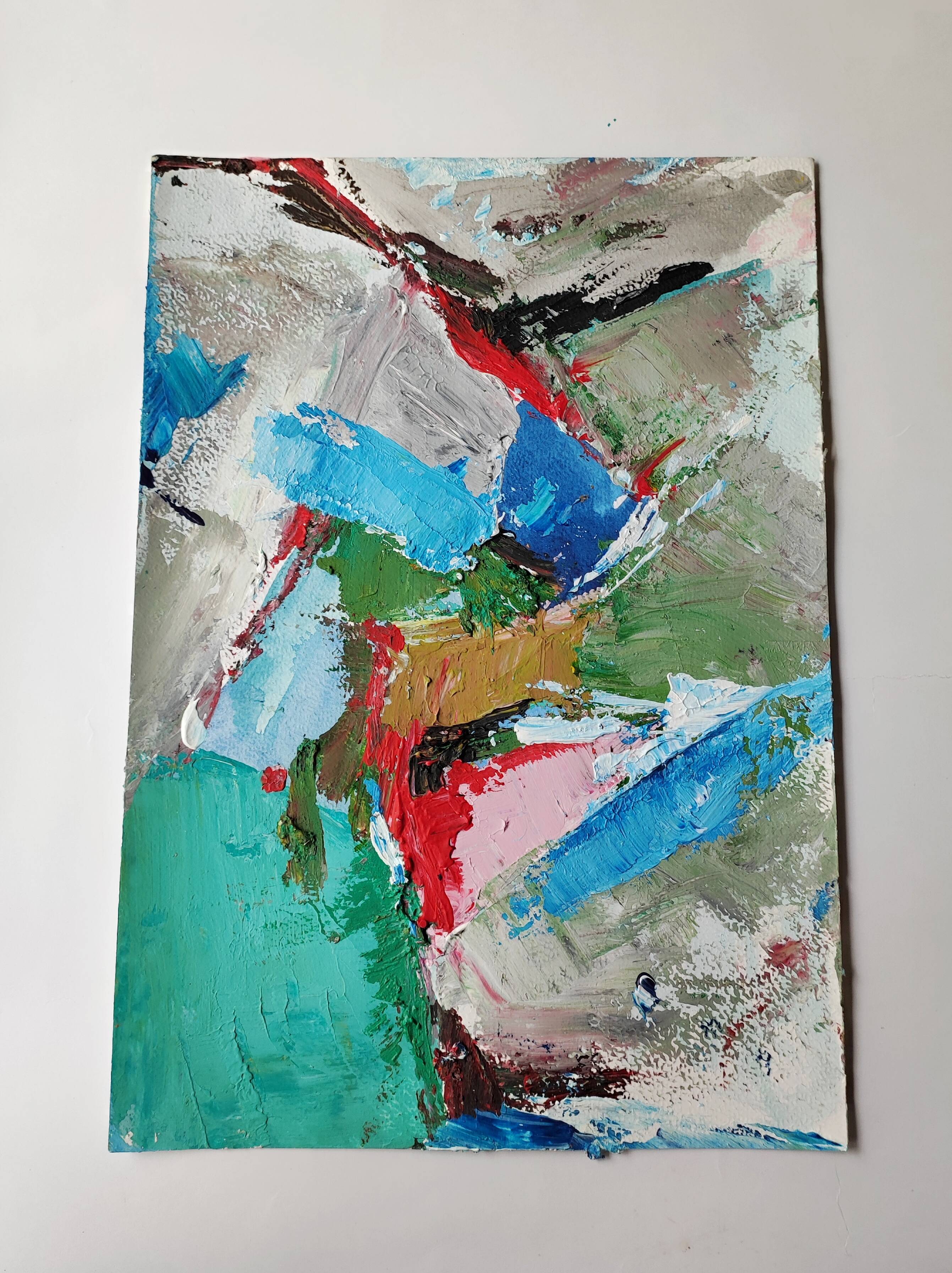 Original abstract painting Nicolas de Stael