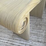 70s tropicalist rattan console