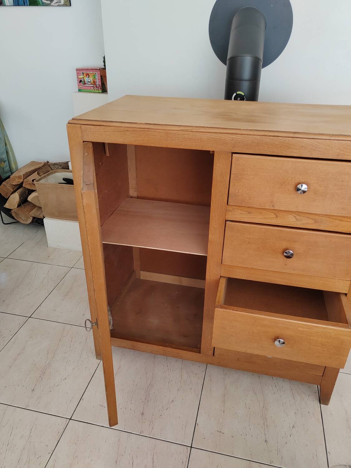 Antique vintage storage unit, antique sideboard, chest of drawers