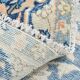 Tapis Persan Vintage Tissé Main, Motif Floral, Laine Beige & Bleu,301x414Cm