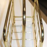 Golden magazine rack