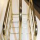 Golden magazine rack