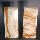 Vintage pyramid onyx bookends