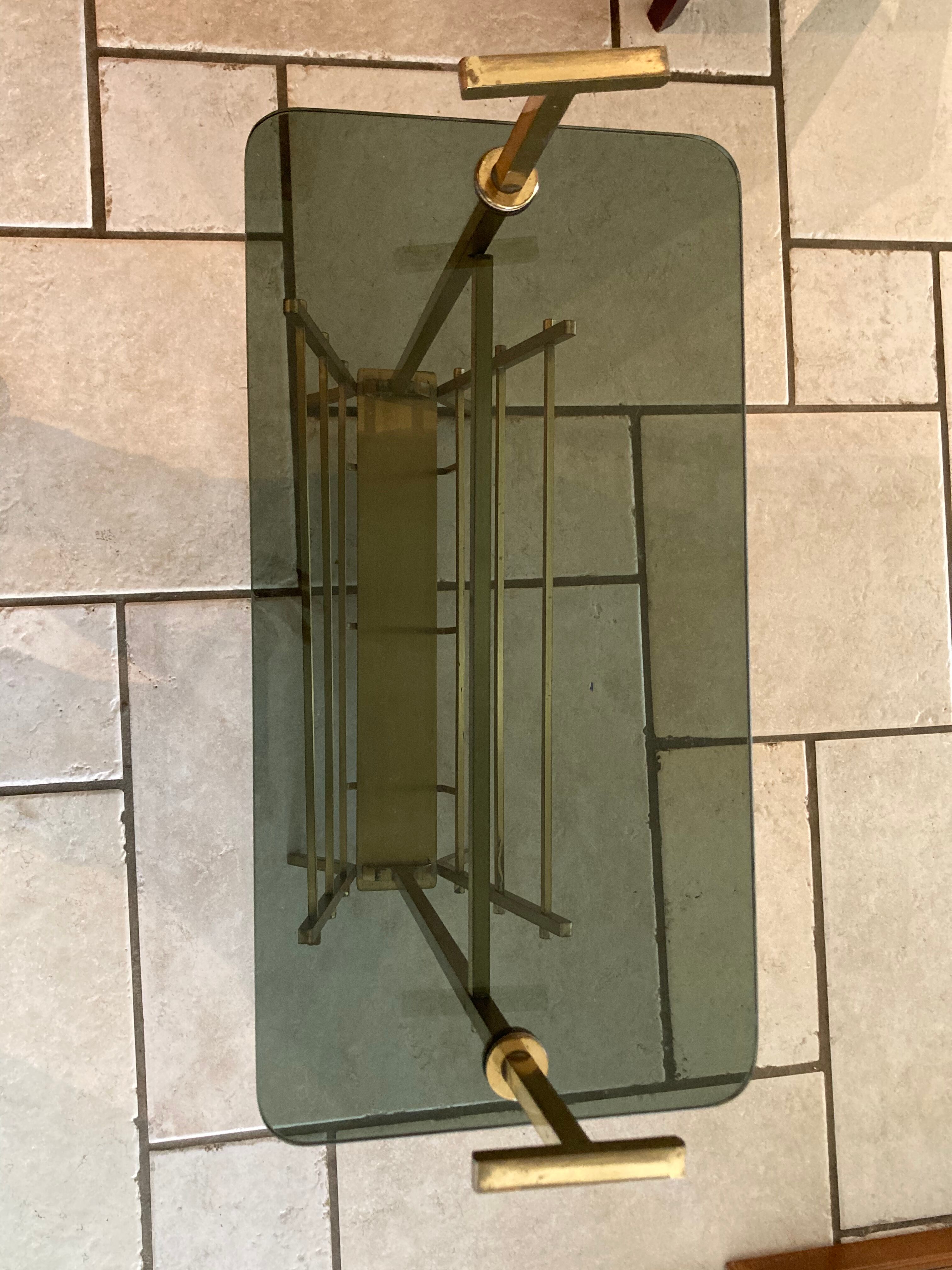 Brass art deco magazines