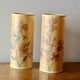 Paire de lampes vintage fleurs séchées