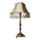 Lampe vintage or et pampilles