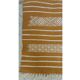 Hand-woven kilim hallway rug in natural wool