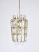 Bakalowits Vienna Brass & Crystal Chandelier Lantern Pendant Lamp, Austria, 1950