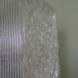 Vintage glass ceiling or wall lamp, Italy, 70s