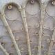 Vintage peacock wicker headboard