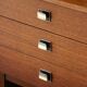 Vintage teak and zebrano chest of drawers: elegance of the 60s.