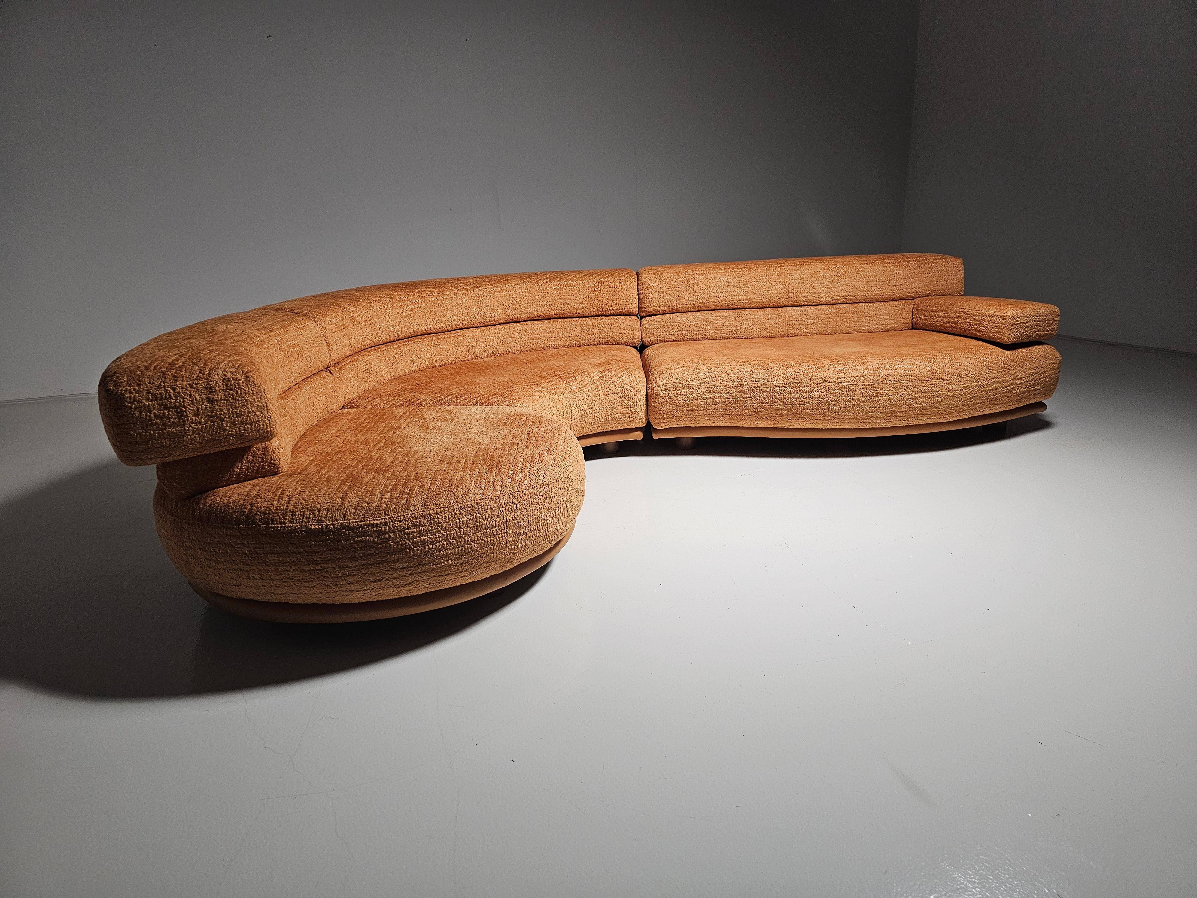 Sculptural canapé by Wiener Werkstätte, Austria, 1980s