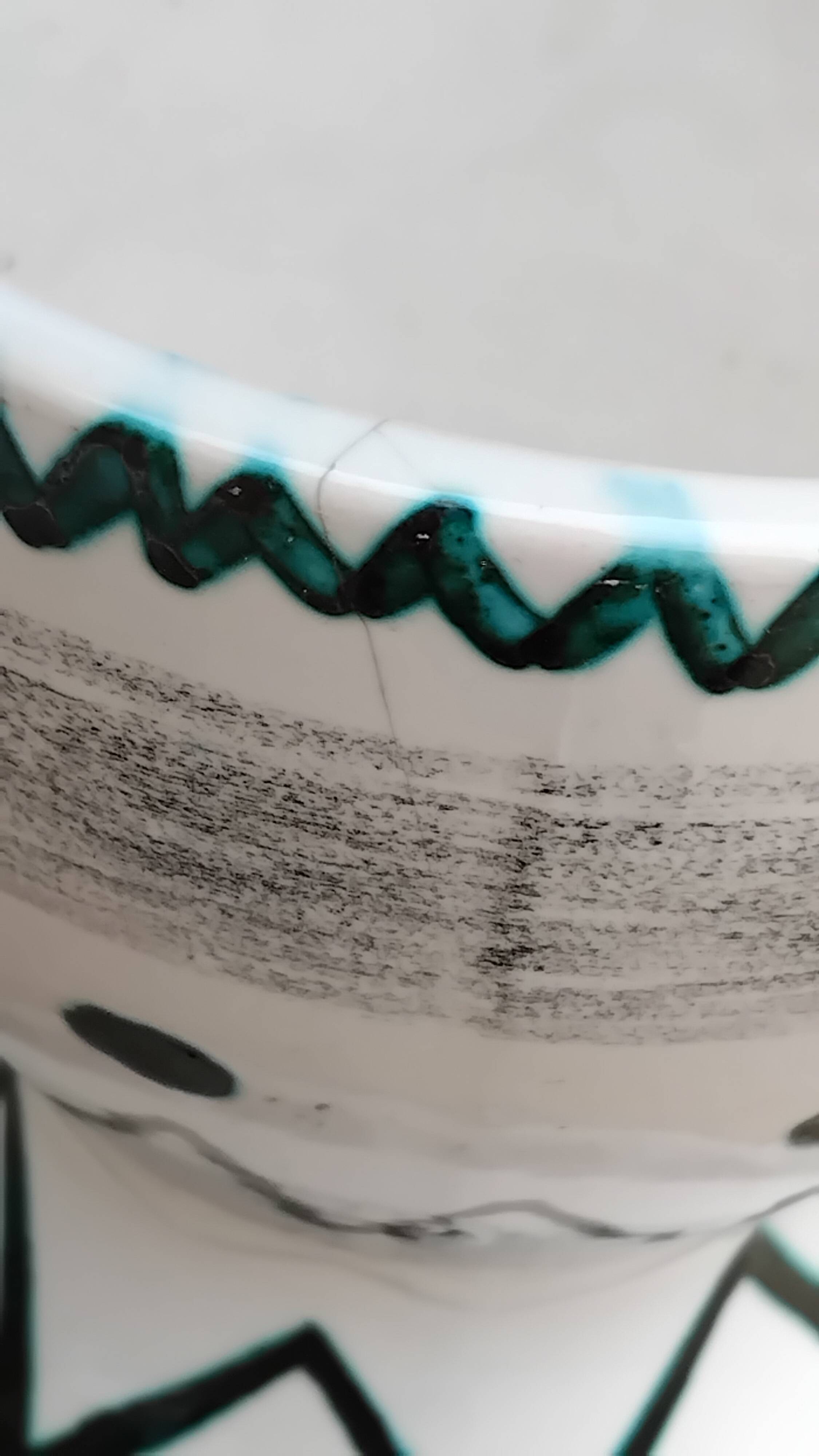 Vase diabolo vintage céramique année 60