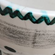 Vintage ceramic diabolo vase from the 60s