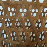 Vintage wicker waste paper basket