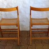 Pair of vintage folding chairs