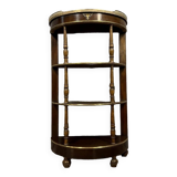 Louis XVI style half-moon Parisian shelf console in mahogany circa 1850
