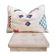 Handmade Moroccan Cushion Cover (60x40 cm) White, Kilim Rug Cushion Cover.