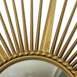 Large Vintage Sun Mirror Chaty Vallauris XL France 91cm