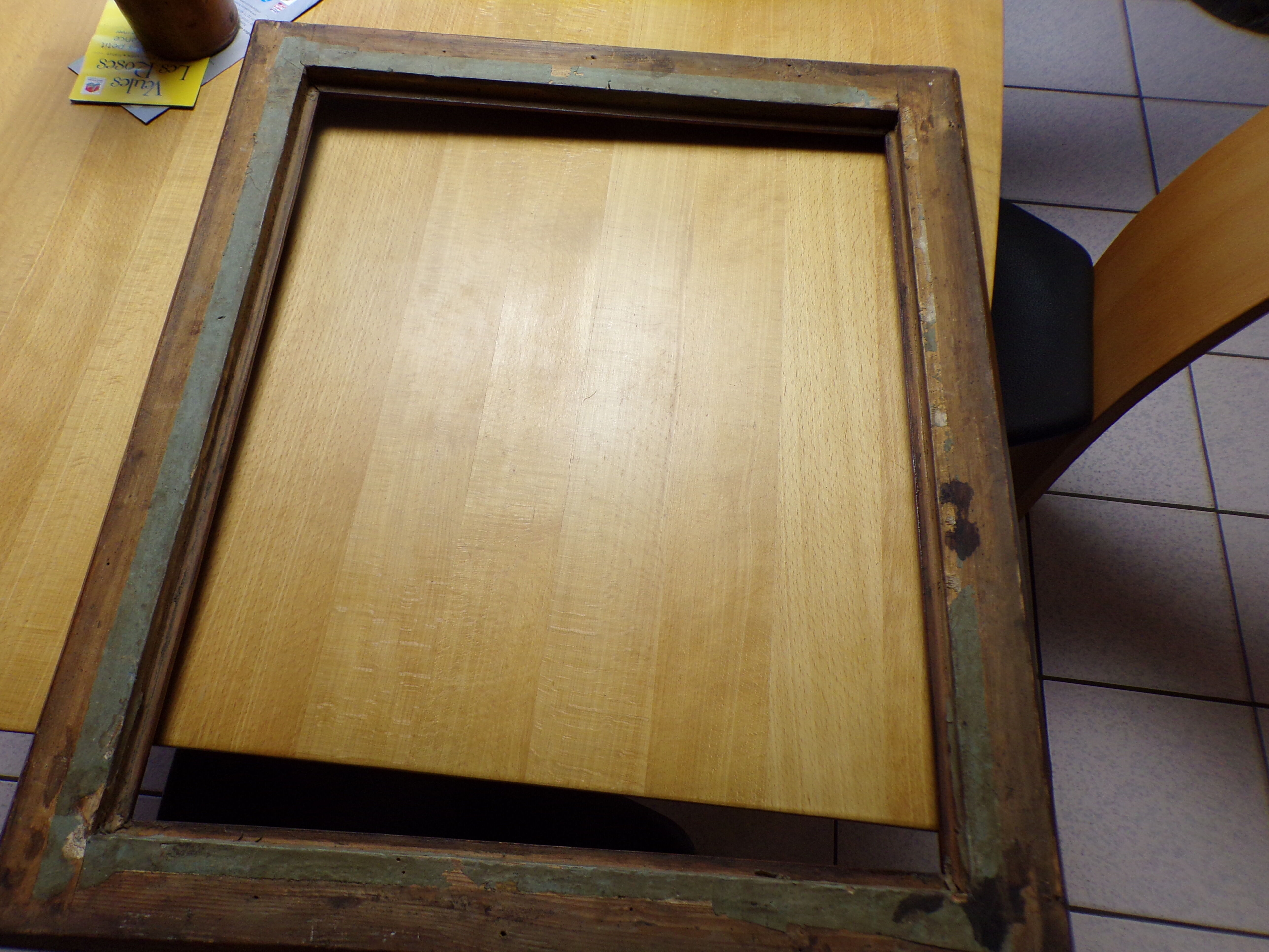 Ancient alsatian-style wood frame