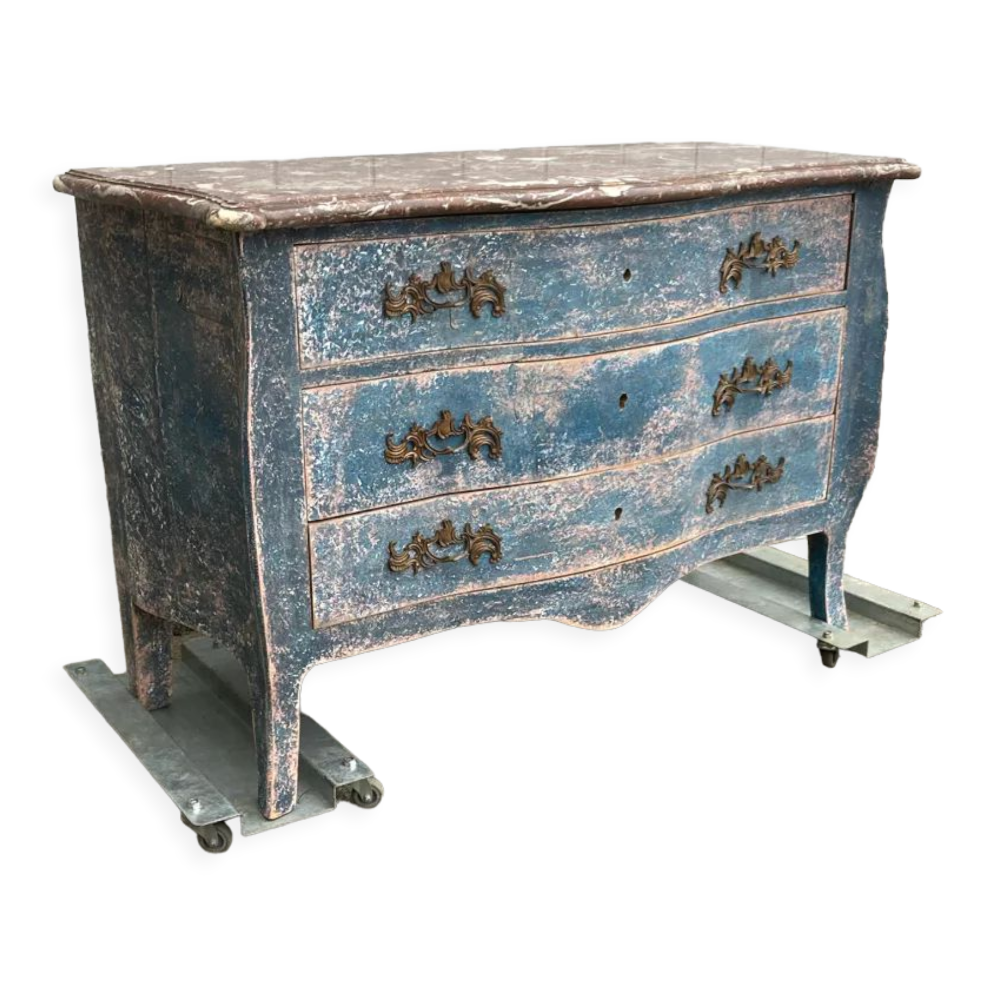 Old chest of drawers Very nice patina with marble