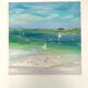 Huile sur toile paysage maritime