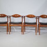Armchair with Leather and Teak by ERIK KIRKEGAARD 1960s
