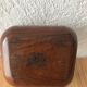 Scandinavian teak pipe holder sign
